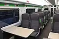 Seconde classe GWR. C'était la sellerie originale avant son remplacement dans la majorité des engins.
