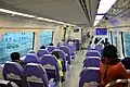 Intérieur d’un train express.