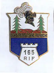 Insigne du 165e RIF.