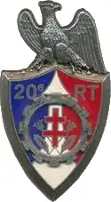 Insigne régimentaire du 20e régiment du train (France).