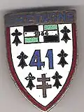 Insigne régimentaire du 41e&nbsp;régiment d’infanterie (1945 - 1999)