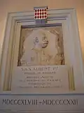Médaillon du prince Albert Ier.