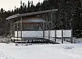 Une des installations éducatives du parc côtier Kiskotuk (décembre 2024).