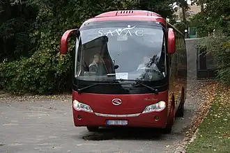 Un autocar de la SAVAC à Gif-sur-Yvette