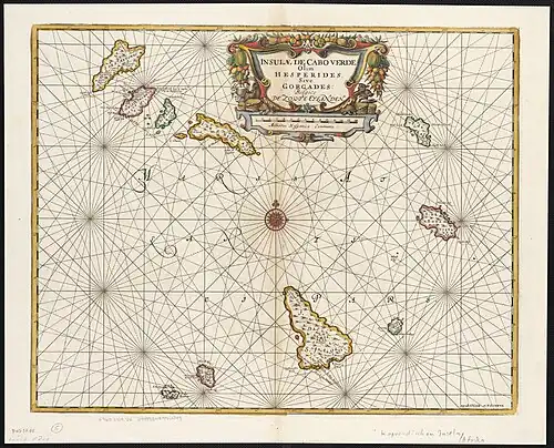 Carte des îles de Cabo Verde.