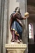 Église Saint-Sauveur : statue du Christ Sauveur (XVIIIe&nbsp;siècle).