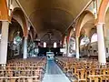Intérieur de l'église de Thurins vers abside.
