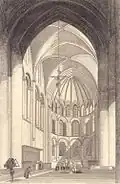 Ancienne voûte d'ogives du chœur.