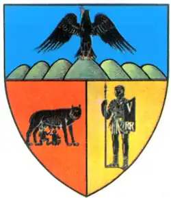 Les armoiries du comté de Năsăud&nbsp;(ro), Roumanie.