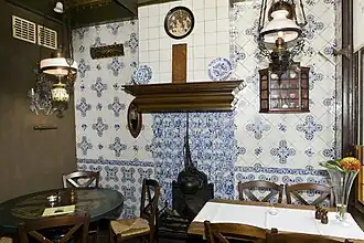 Intérieur d'un bistro à Sneek, en Frise.