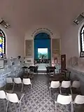 Vue intérieure de la chapelle.