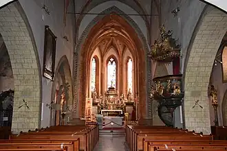 L'intérieur.