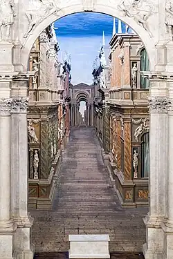 Scène du Teatro Olimpico de Vicence.