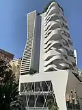 Façade de l'Université internationale de Monaco à Monaco.