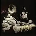 Interprétation photographique de l'Olympia de Manet par Jonathan Abbou.