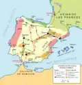 Les musulmans anéantissent les Visigoths (711) et interviennent en Vasconie.