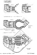 Plan des différents étages de la synagogue