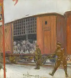 Les prisonniers à l'étape (1937).