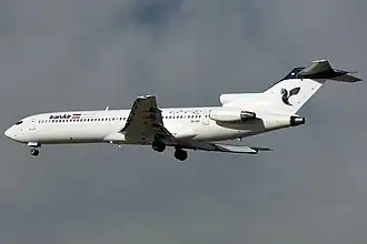 EP-IRP, le Boeing 727 d'Iran Air impliqué, photographié trois semaines avant l'accident.