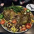 Quzi, mets populaire et considéré comme l'un des plats nationaux d'Irak.