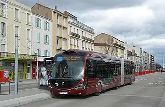 Passage d'un bus de la ligne B