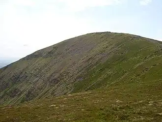 Vue du versant oriental de Knockmealdown.