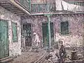 French Quarter Courtyard, 1928