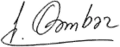 Signature de Issa Gambarİsa Yunis oğlu Qəmbər