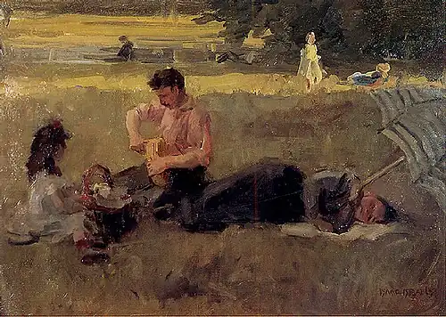 Pique-nique au bois de Boulogne, vers 1905Collection privée.