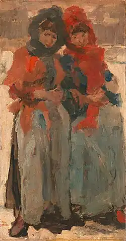Isaac Israëls, Deux jeunes filles dans la neige, v. 1894, Amsterdam, Rijksmuseum.