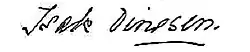 signature de Karen Blixen