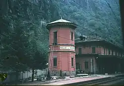 La gare d'Iselle di Trasquera en mars 1957.