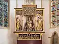 sculptures / Le Christ et les douze apôtres.