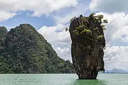 Photographie de Ko Tapu, en Thaïlande.