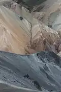 La couleur caractéristique des pentes du Bláhnúkur.