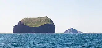 Suðurey, Hellisey, Súlnasker et Geldungur.