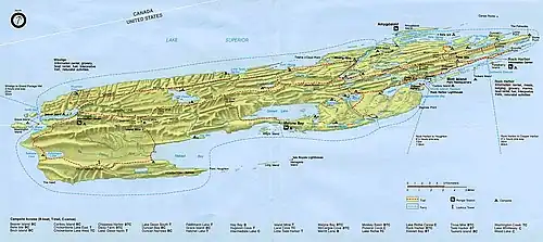 Carte officielle du parc (National Park Service).
