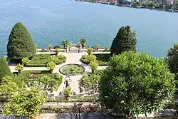 Le jardin du palais Borromée.