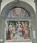 Fresque de Dominique Palmieri dans la nef gauche de l'église de San Lorenzo (1570).