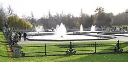 Jets d'eau du Jardin Italien.