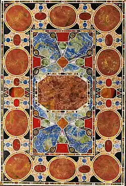 Dessus de table en pierre, commesso fiorentino, Florence, XVIe&nbsp;siècle.