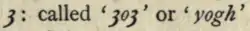 Yogh italique dans Sisam 1921.