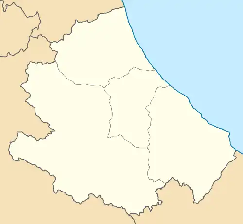 Carte des différents sites archéologiques Vestins
