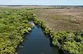 Vue du río Azul, séparant les municipalités de San Joaquín et de Puerto Siles.