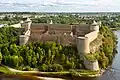 Vue depuis le Fort Herman, à Narva, Estonie