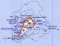 Carte topographique de l'île