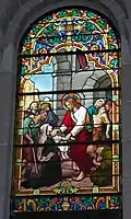 Jésus guérissant un enfant.
