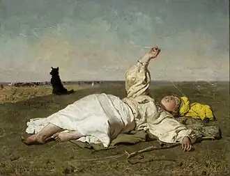 Józef Chełmoński, Babie lato, 1875, musée national de Varsovie.