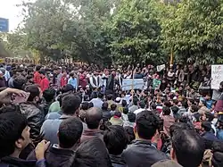 Description de l'image JMI students and locals protesting against CAA NRC.jpg.