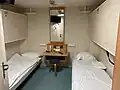 Cabine intérieure standard pouvant accueillir jusqu'à quatre personnes.
